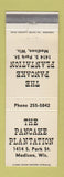 Matchbook Cover - Pancake Plantation Madison WI