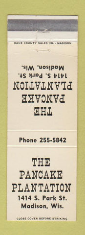 Matchbook Cover - Pancake Plantation Madison WI