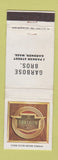 Matchbook Cover - Florsheim Shoes Garbose Bros Gardner MA WEAR