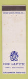 Matchbook Cover - Club Lafayette Lowell MA WEAR