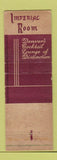 Matchbook Cover - Cosmopolitan Hotel Denver Colorado  WEAR