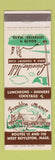 Matchbook Cover - Leicester Hill Golf and Country Club MA West Boylston