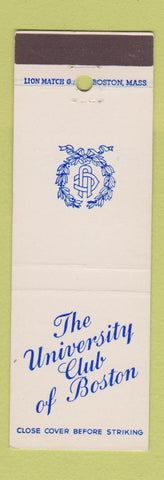 Matchbook Cover - University Club Boston MA