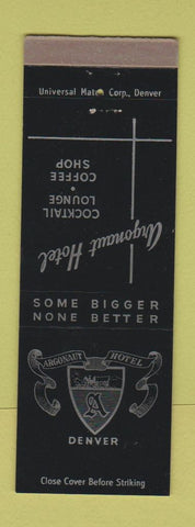 Matchbook Cover - Argonaut Hotel Denver Colorado