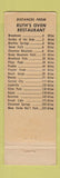 Matchbook Cover - Ruth's Oven Colorado Springs