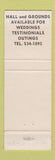 Matchbook Cover - Eagles Club Leominster MA