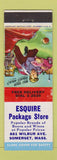 Matchbook Cover - Esquire Package Liquor Somerset MA WEAR
