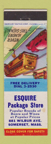 Matchbook Cover - Esquire Package Liquor Somerset MA WEAR