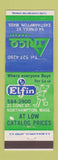 Matchbook Cover - Trico Vending Elfin Easthampton Northampton MA