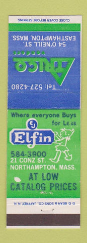 Matchbook Cover - Trico Vending Elfin Easthampton Northampton MA
