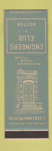 Matchbook Cover - Engineers Club Boston MA