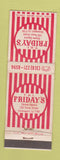Matchbook Cover - TGI Friday's Shreveport LA WEAR