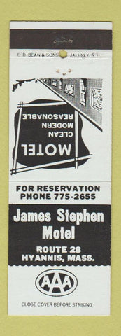 Matchbook Cover - James Stephen Motel Hyannis MA
