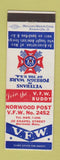 Matchbook Cover - VFW Norwood MA