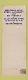 Matchbook Cover - VFW Norwood MA