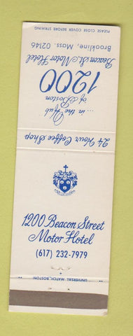 Matchbook Cover - 1200 Beacon Street Motor Hotel Brookline MA