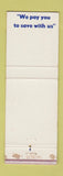 Matchbook Cover - Ascension Savings and Loan Donaldsonville LA