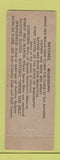 Matchbook Cover - Eola Hotel Natchez MS