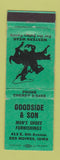 Matchbook Cover - Goodside Men's Shoes Clothes Des Moines IA WORN