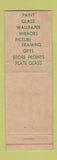 Matchbook Cover - Standard Glass Paint Des Moines Waterloo Fort Dodge IA