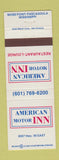 Matchbook Cover - American Motor Inn Moss Point Pascagoula MS