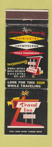 Matchbook Cover - Travel Inn Jackson Greenwood MS Monroe New Orleans LA WEAR