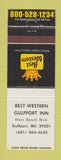 Matchbook Cover - Best Western Gulfport Inn MS