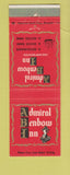 Matchbook Cover - Admiral Benbow Inn Jackson MS