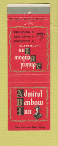 Matchbook Cover - Admiral Benbow Inn Jackson MS