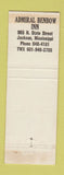 Matchbook Cover - Admiral Benbow Inn Jackson MS