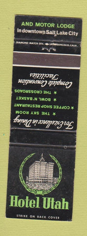 Matchbook Cover - Hotel Utah Salt Lake City UT WEAR