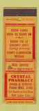 Matchbook Cover - Crystal Drug Salt Lake City UT WORN