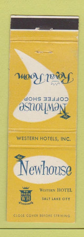 Matchbook Cover - Newhouse Hotel Salt Lake City UT