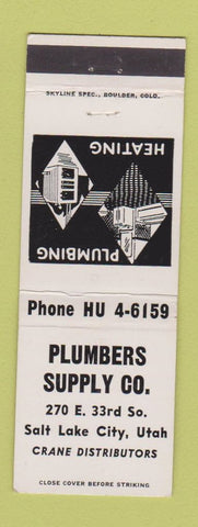 Matchbook Cover - Plumbers Supply Salt Lake City UT
