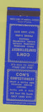 Matchbook Cover - Con's Confectionery Salt Lake City UT