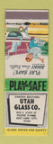 Matchbook Cover - Utah Glass Salt Lake City UT Linford Bros