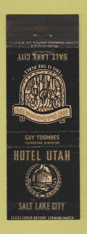 Matchbook Cover - Hotel Utah Salt Lake City UT