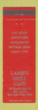 Matchbook Cover - Lamb's Grill Cafe Salt Lake City UT