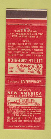 Matchbook Cover - Covey's Little America Salt Lake City UT J