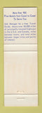 Matchbook Cover - Best Western Covey's America Motel Salt Lake City UT