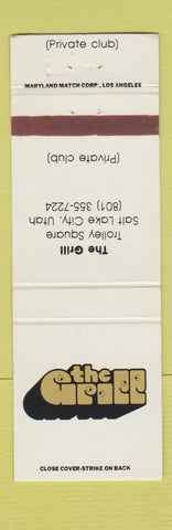 Matchbook Cover - The Grill Salt Lake City UT