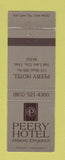 Matchbook Cover - Peery Hotel Salt Lake City UT