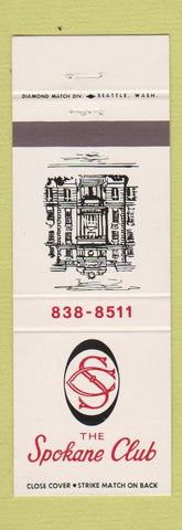 Matchbook Cover - Spokane Club WA