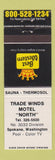 Matchbook Cover - Best Western Trade Winds Motel Spokane WA