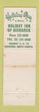 Matchbook Cover - Holiday Inn Bismarck ND Christmas WEAR