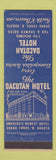 Matchbook Cover - Dacotah Hotel Grand Forks ND