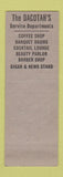 Matchbook Cover - Dacotah Hotel Grand Forks ND