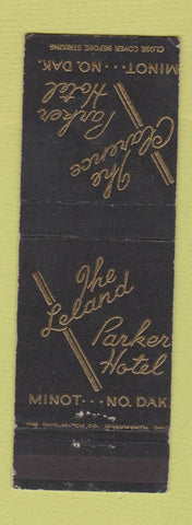 Matchbook Cover - Leland Parker Hotel Minot ND