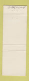 Matchbook Cover - A&E Generator Salt Lake City UT