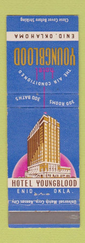 Matchbook Cover - Hotel Youngblood Enid OK
